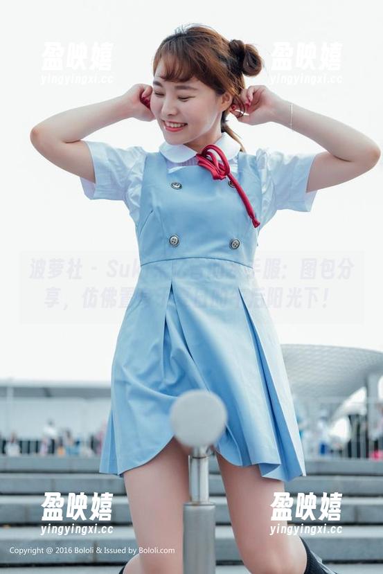 波萝社-Suki朱忆音 波萝社 - Suki朱忆音的水手服:图包分享,仿佛置身于夏日的午后阳光下!